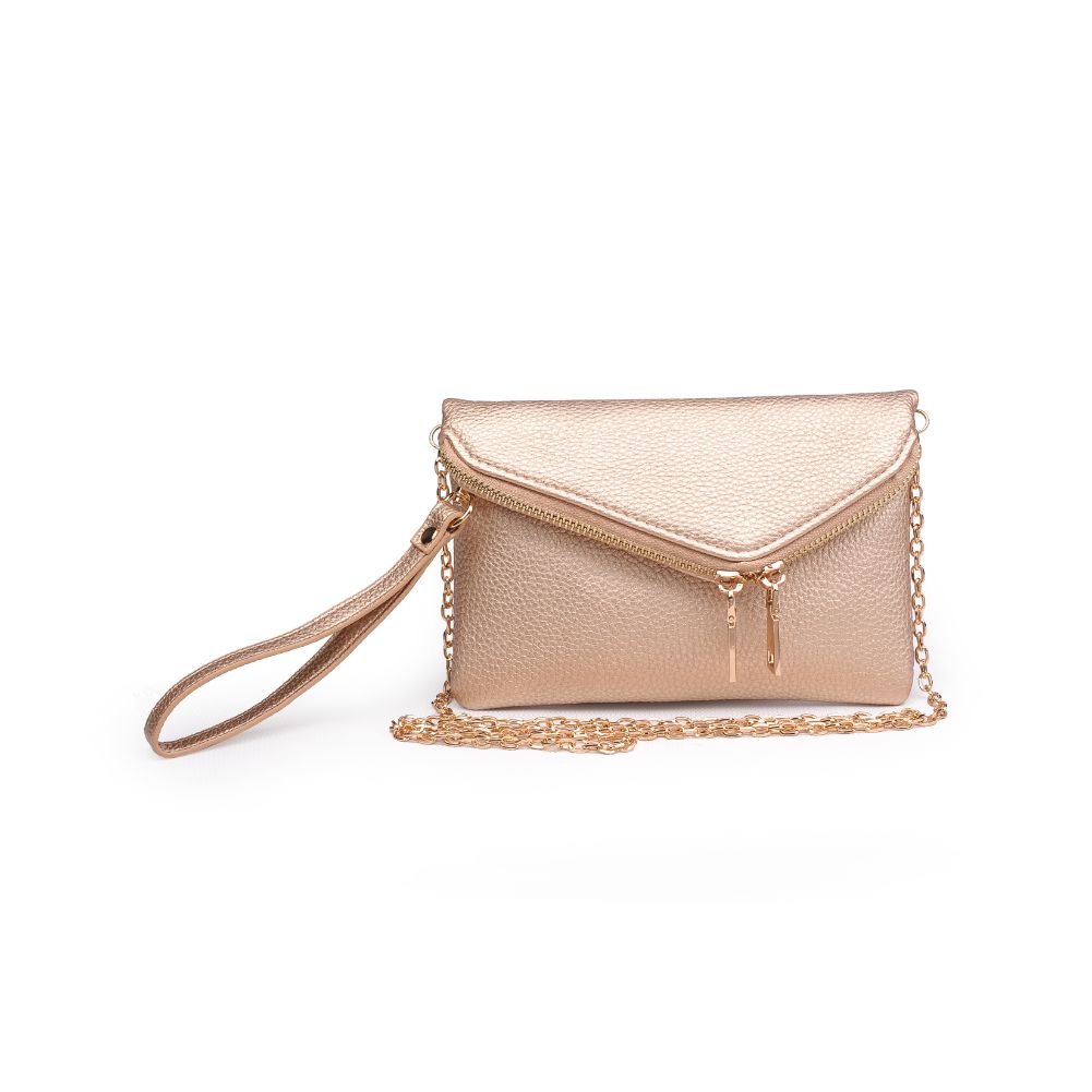 Urban Expressions Lucy Wristlet 700355477372 View 5 | Rose Gold Metallic