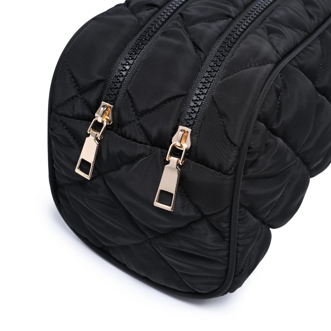 Urban Essentials Daily Duo- Quited Puffer Cosmetic & Travel Organizer Pouch 840504207341 View 8 | Black
