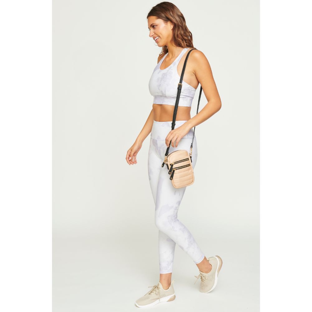 Woman wearing Natural Urban Expressions Evelyn Cell Phone Crossbody 840611181992 View 3 | Natural