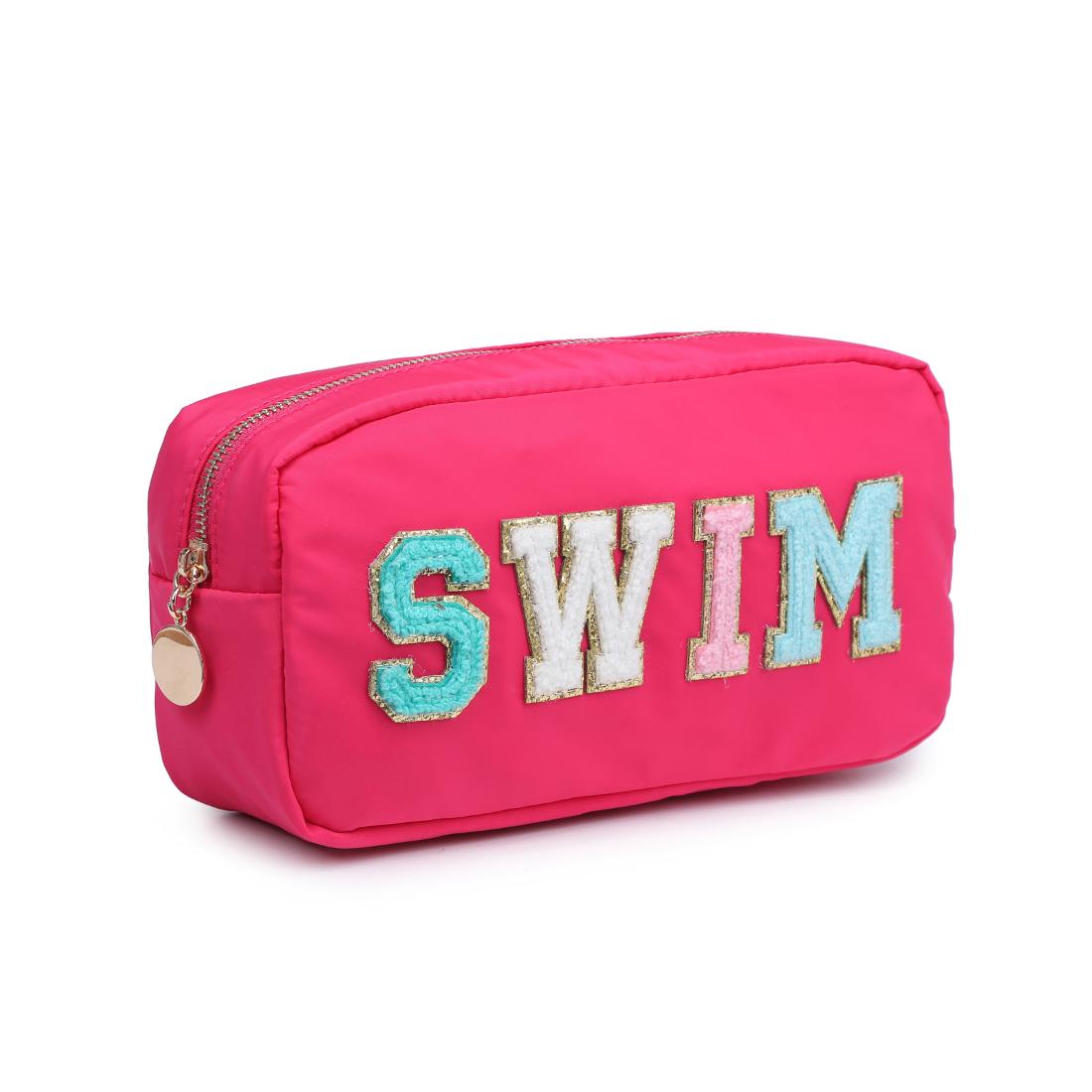 Woman wearing Hot Pink Urban Expressions Nalia Cosmetic & Travel Organizer Pouch 840504200441 View 6 | Hot Pink