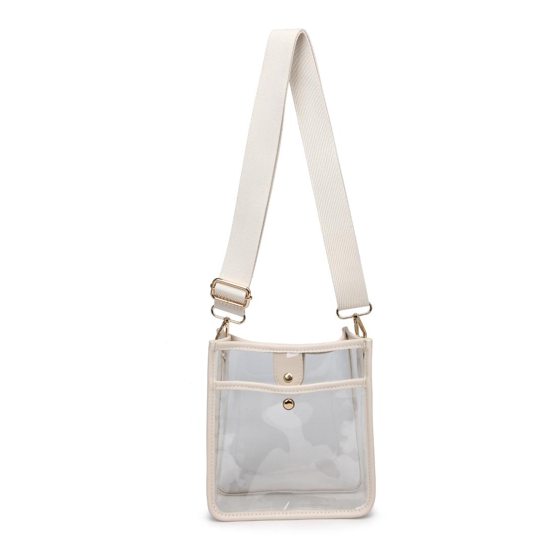 Product Image of Urban Expressions Beckham - Clear Crossbody 840504201417 View 5 | Oatmilk