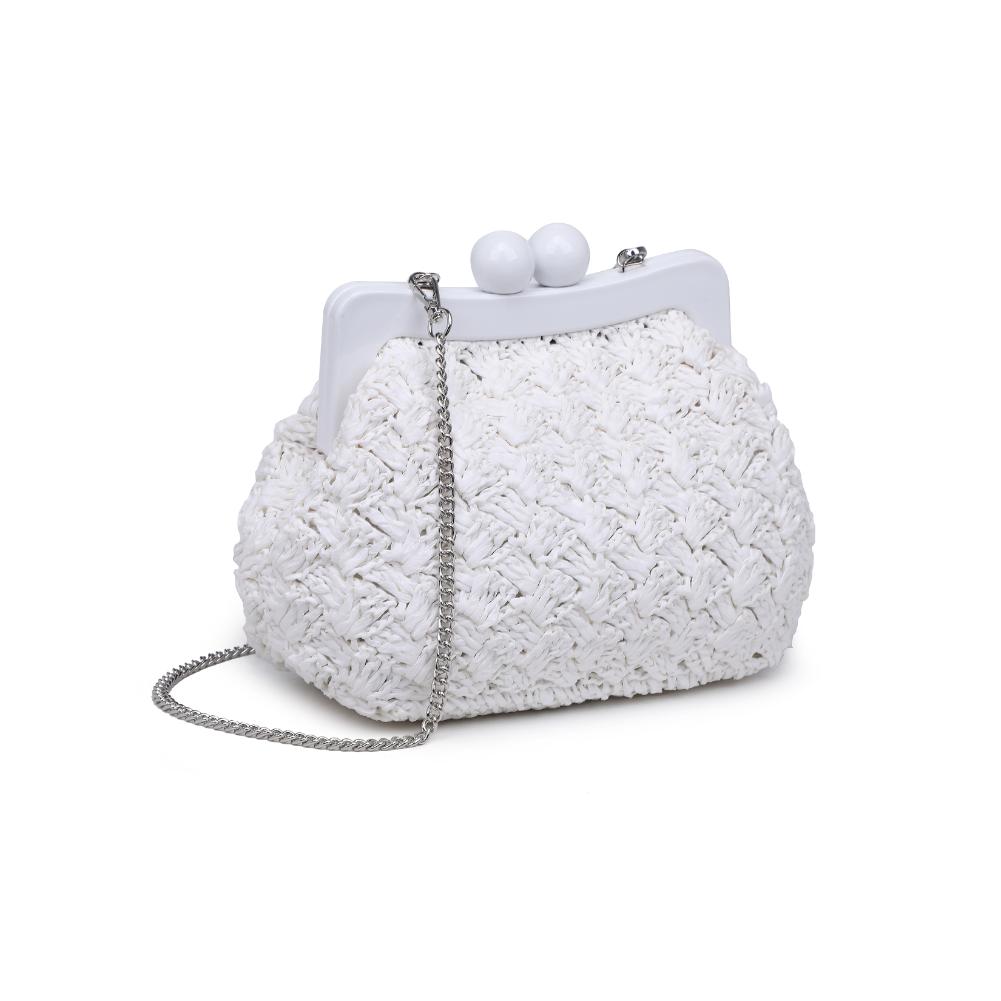 Woman wearing White Urban Expressions Naomi Crossbody 840611119667 View 6 | White