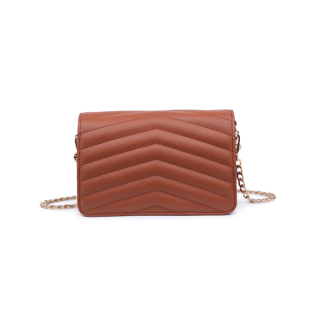 Product Image of Urban Expressions Genny - Chevron Stitch Crossbody 818209011082 View 7 | Tan