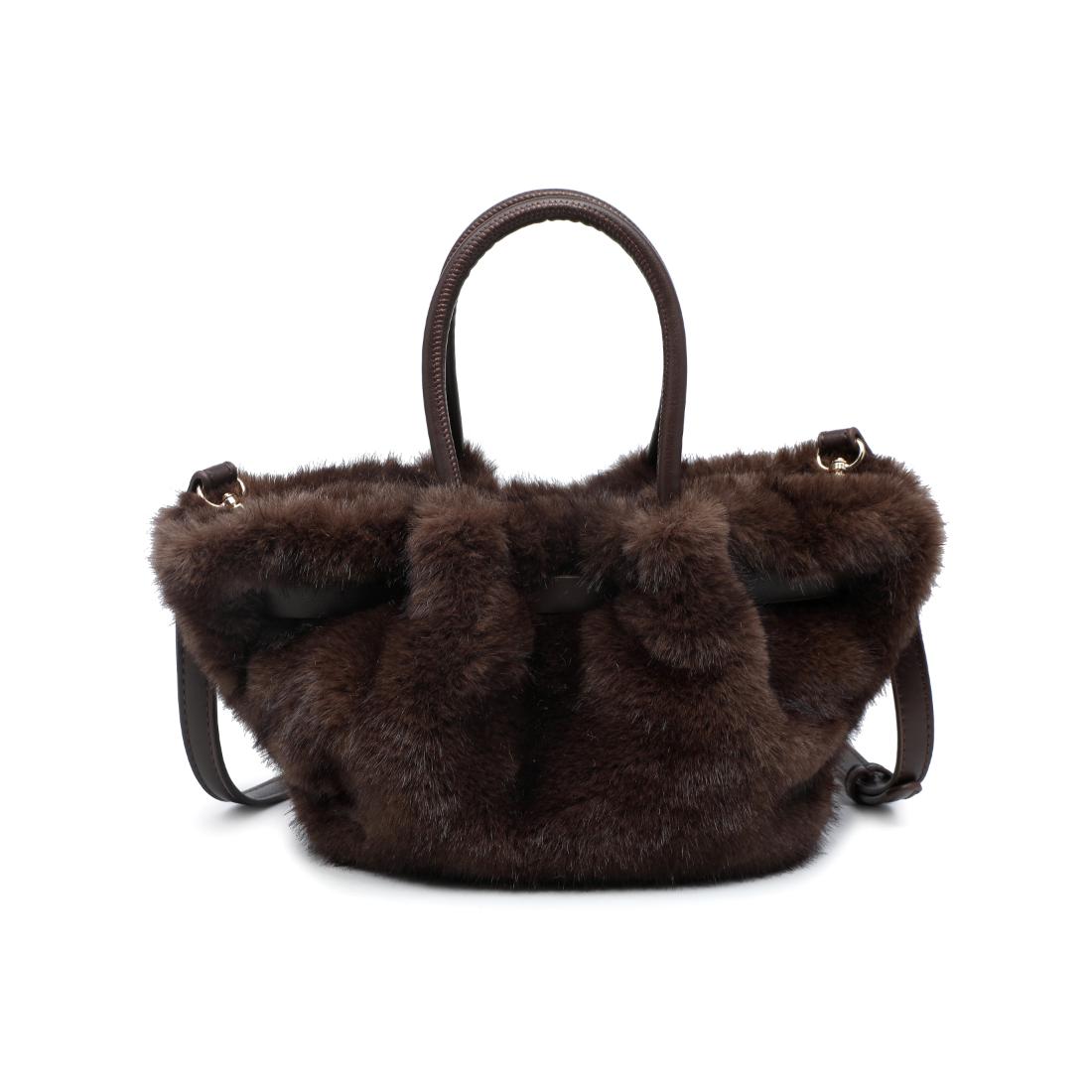 Urban Expressions Frostine - Faux Fur Crossbody 840504211096 View 3 | French Roast