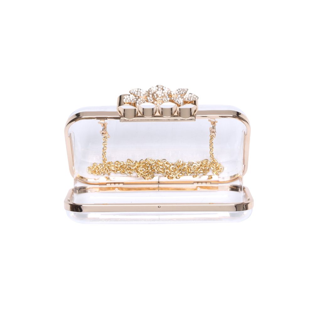 Product Image of Urban Expressions Crystelle Minaudiere 818209016872 View 8 | Clear