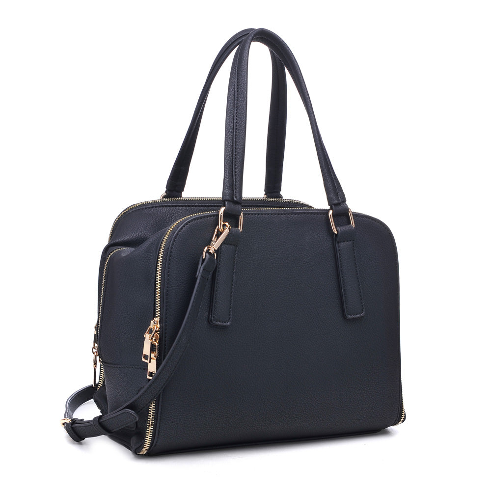 Product Image of Urban Expressions Adriana Satchel NA-840611159076 View 2 | Black