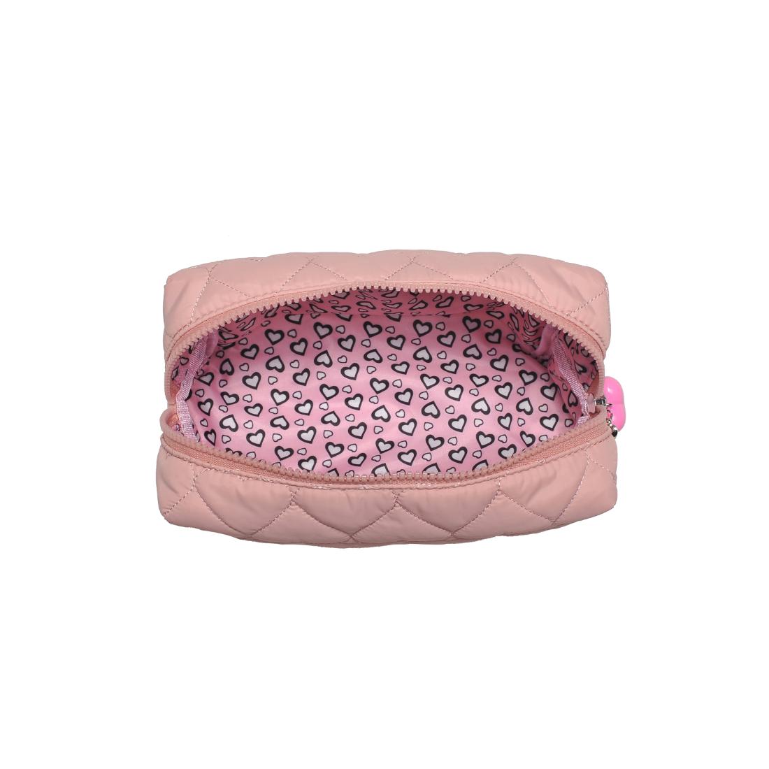 Urban Essentials Pull My Heart Cosmetic & Travel Organizer Pouch 840611196989 View 8 | Rose