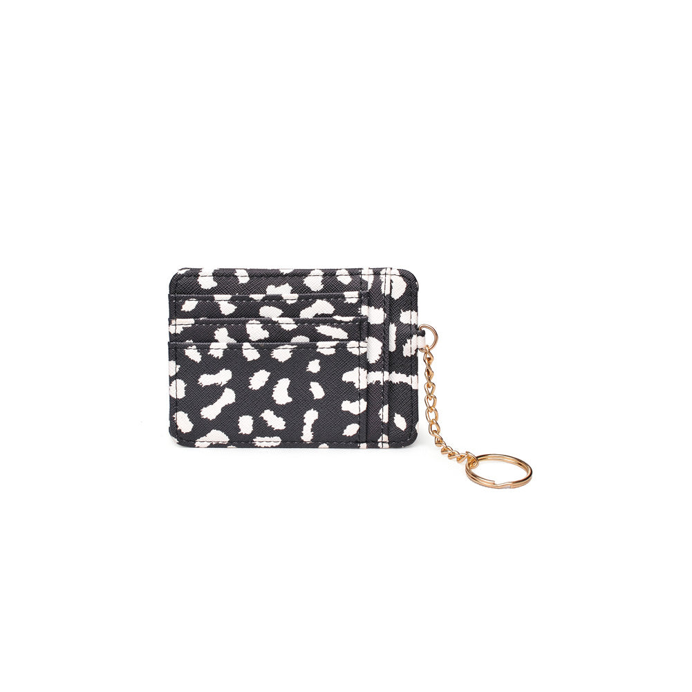 Product Image of Urban Expressions Lulu Leopard Card Holder NA-840611153029 View 1 | Black