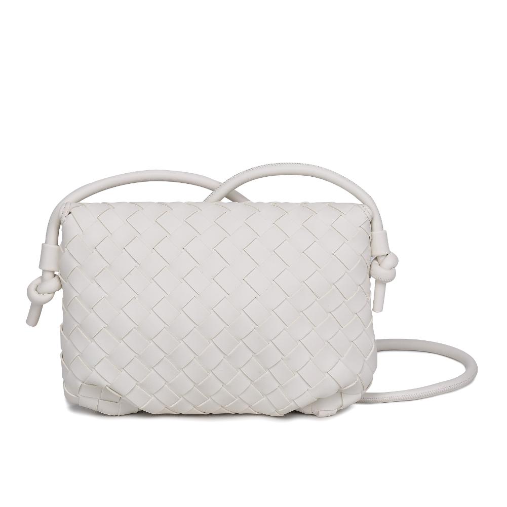 Woman wearing Oatmilk Urban Expressions Kylo Crossbody 840611124395 View 7 | Oatmilk