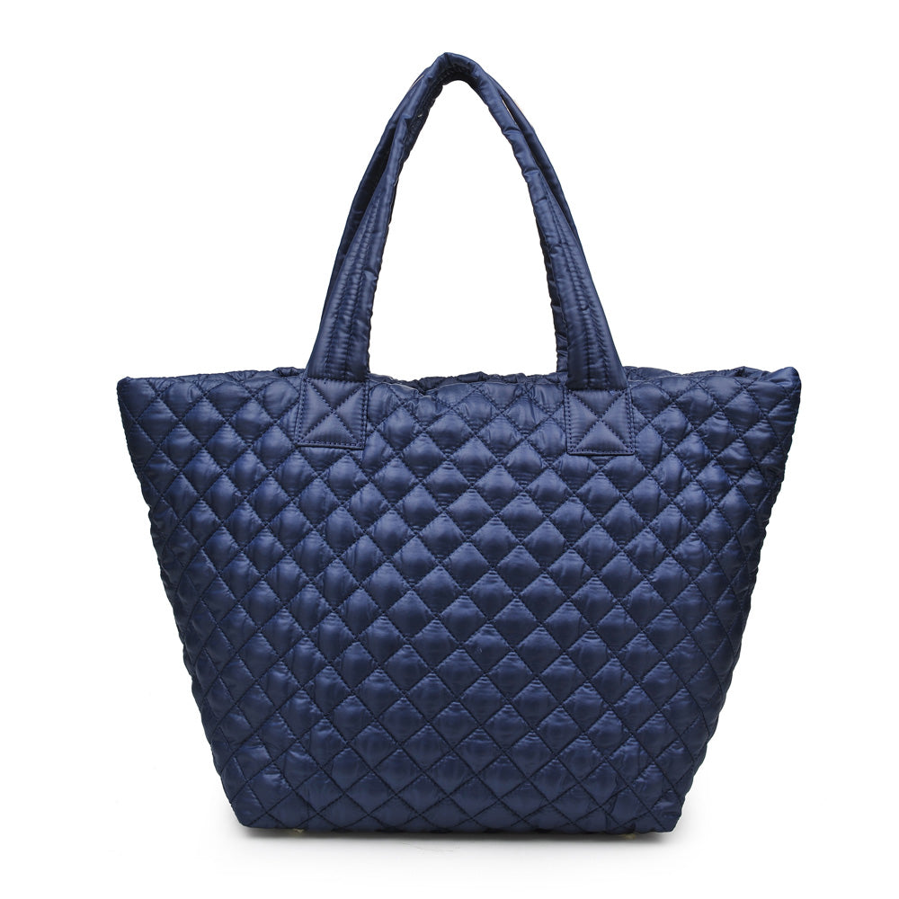 Woman wearing Navy Urban Expressions Breakaway Tote 840611148957 View 5 | Navy
