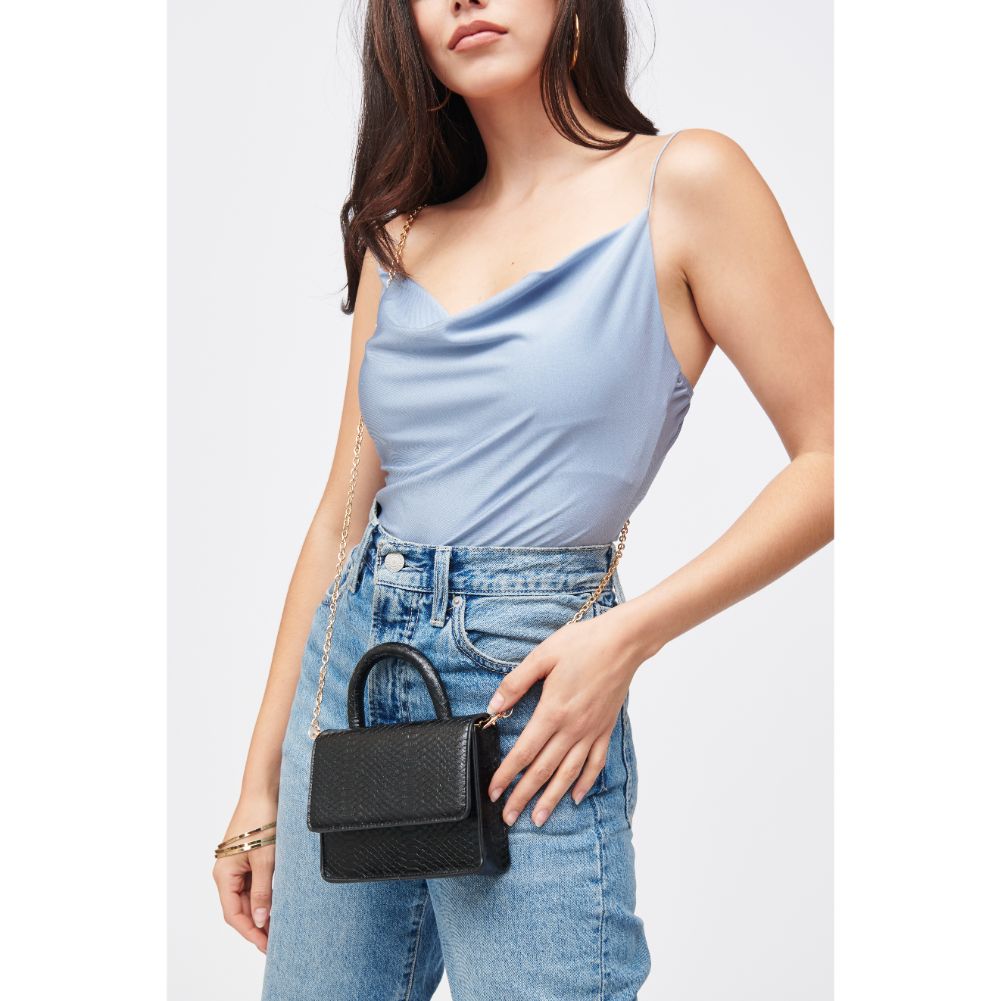 Woman wearing Black Urban Expressions Faye Top Handle 840611184764 View 2 | Black