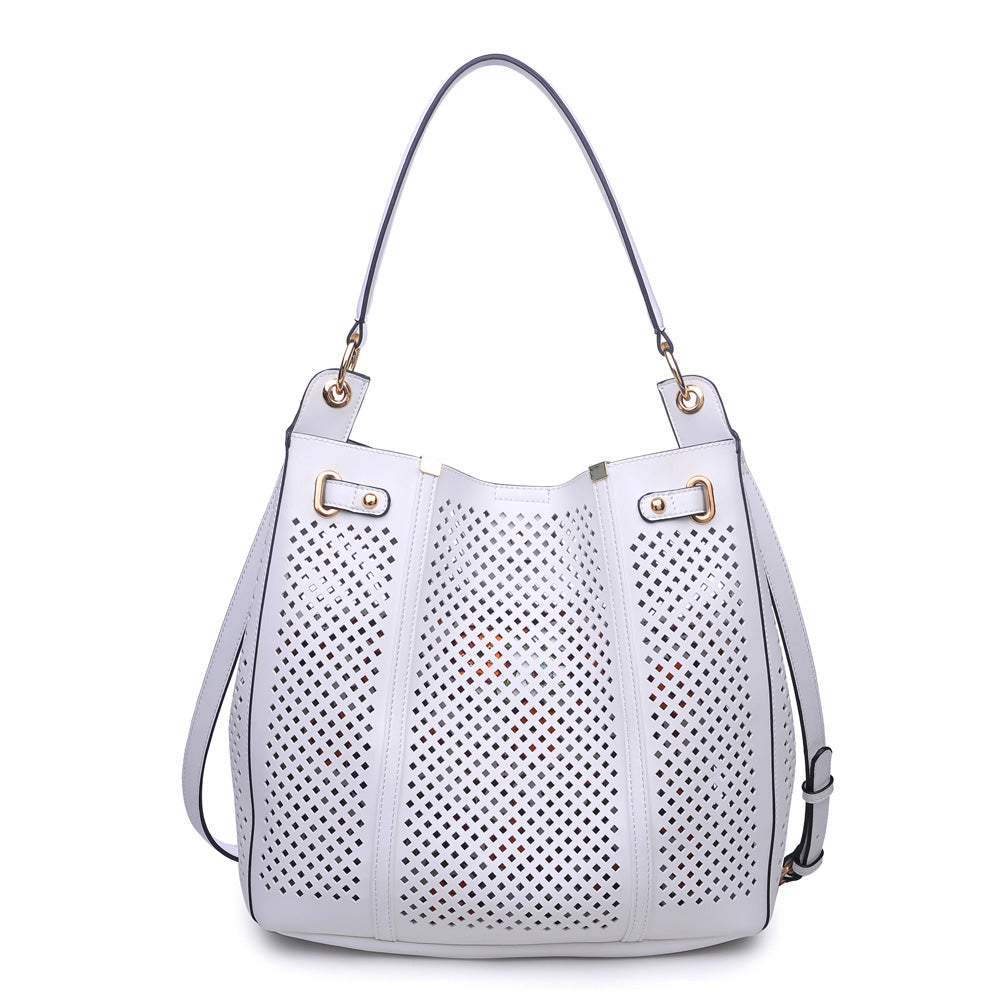 Woman wearing White Urban Expressions Darby Hobo NA-840611143419 View 7 | White