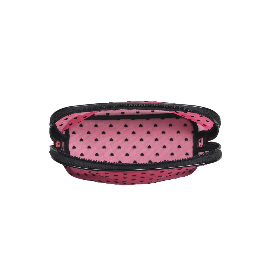 Urban Essentials Lovelace Cosmetic & Travel Organizer Dome Pouch 840611197931 View 8 | Hot Pink