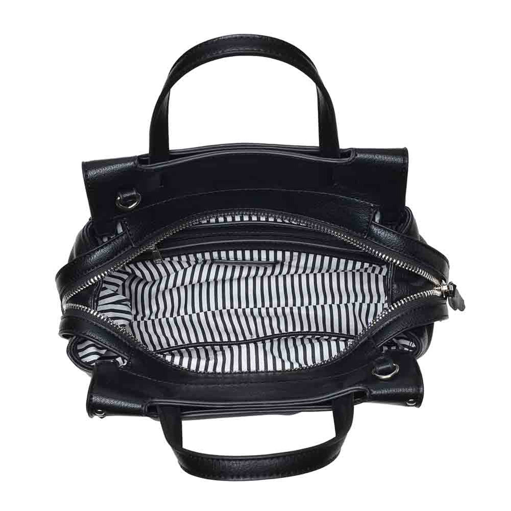 Product Image of Urban Expressions Edison Satchel NA-840611147462 View 4 | Black
