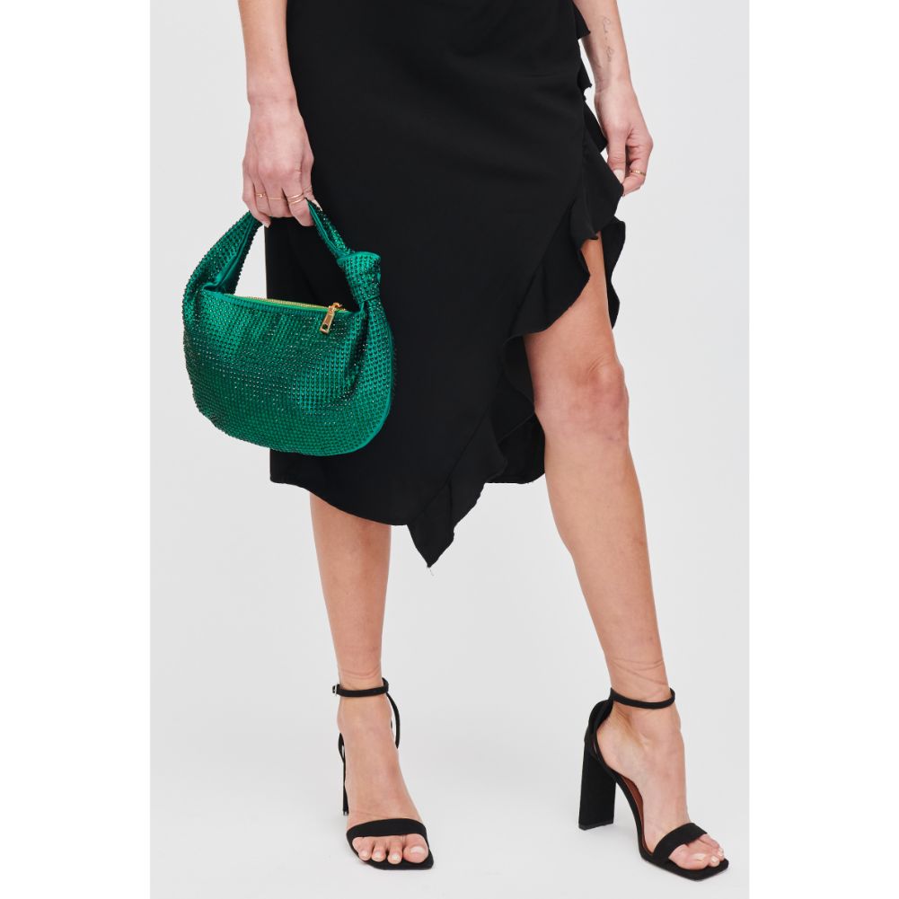 Woman wearing Green Urban Expressions Tawni Evening Bag 840611106506 View 4 | Green