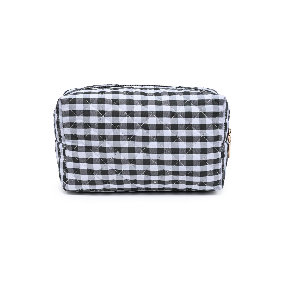 Urban Essentials Check Mate Cosmetic & Travel Organizer Pouch 840504209826 View 7 | Black