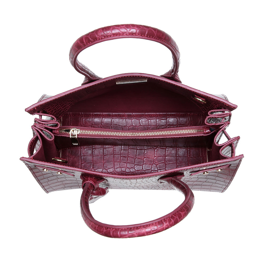 Product Image of Urban Expressions Spears Tote NA-840611155528 View 4 | Burgundy