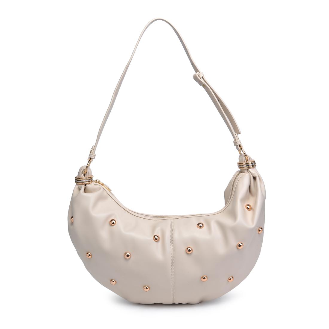 Woman wearing Ivory Urban Expressions Bianca Hobo 840611151148 View 5 | Ivory