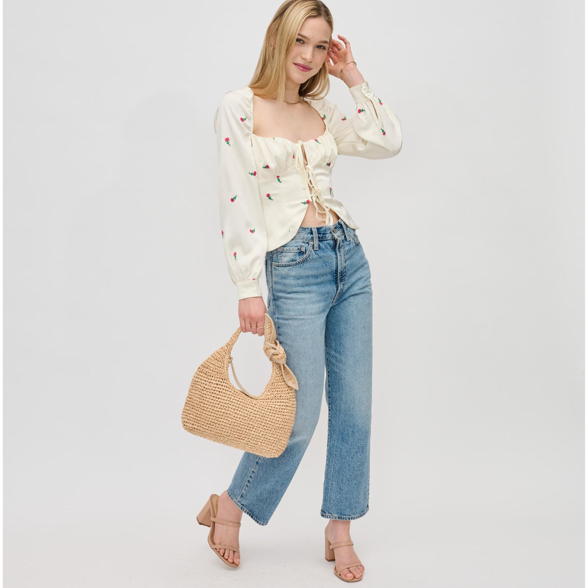 Woman wearing Natural Urban Expressions Maple Clutch 840611191366 View 3 | Natural