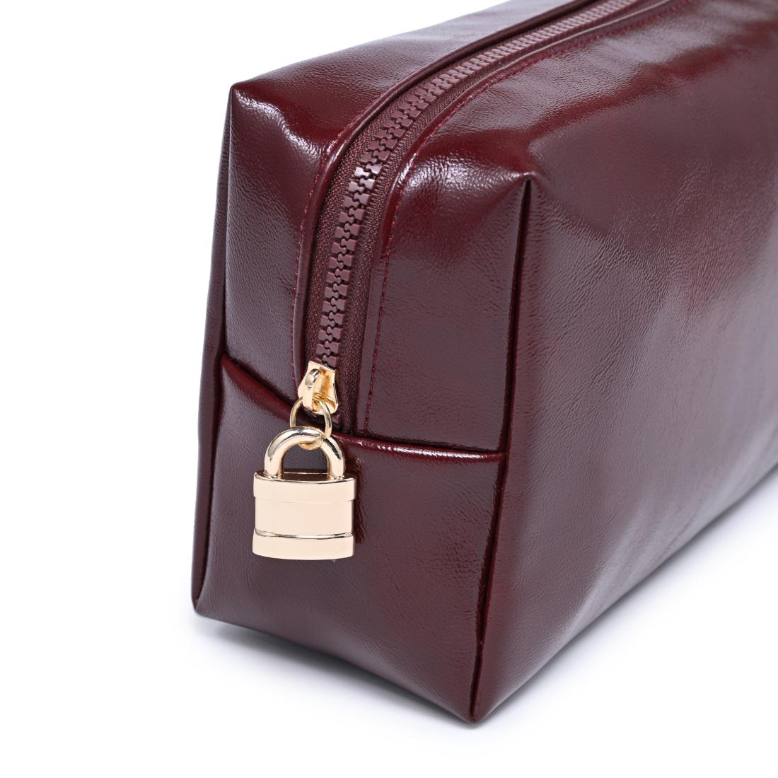 Urban Essentials The Vault Cosmetic & Travel Organizer Pouch 840504210075 View 8 | Burgundy