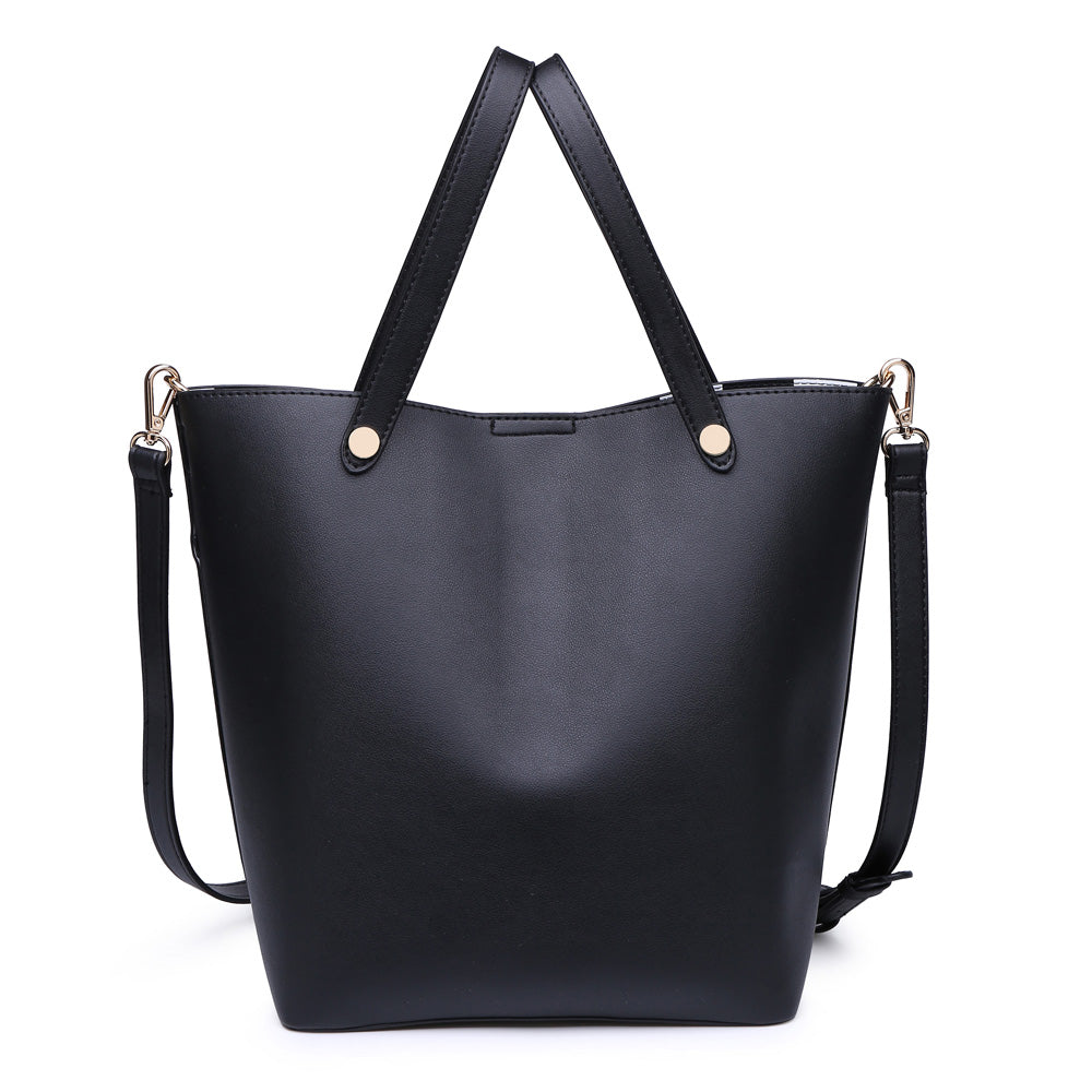 Woman wearing Black Urban Expressions Carolina Tote NA-840611161673 View 5 | Black