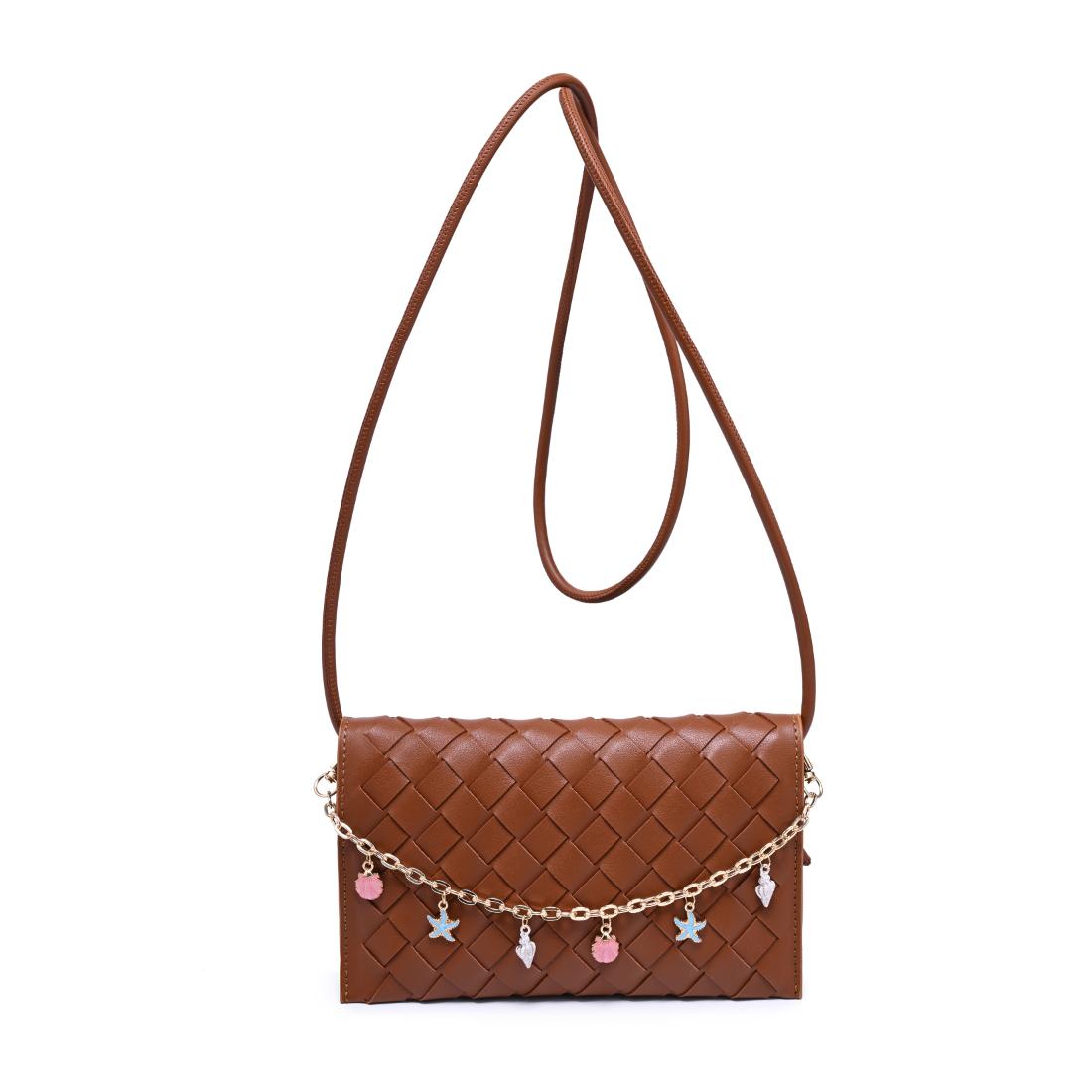 Woman wearing Chocolate Urban Expressions Aubrey Crossbody 840504205651 View 5 | Chocolate