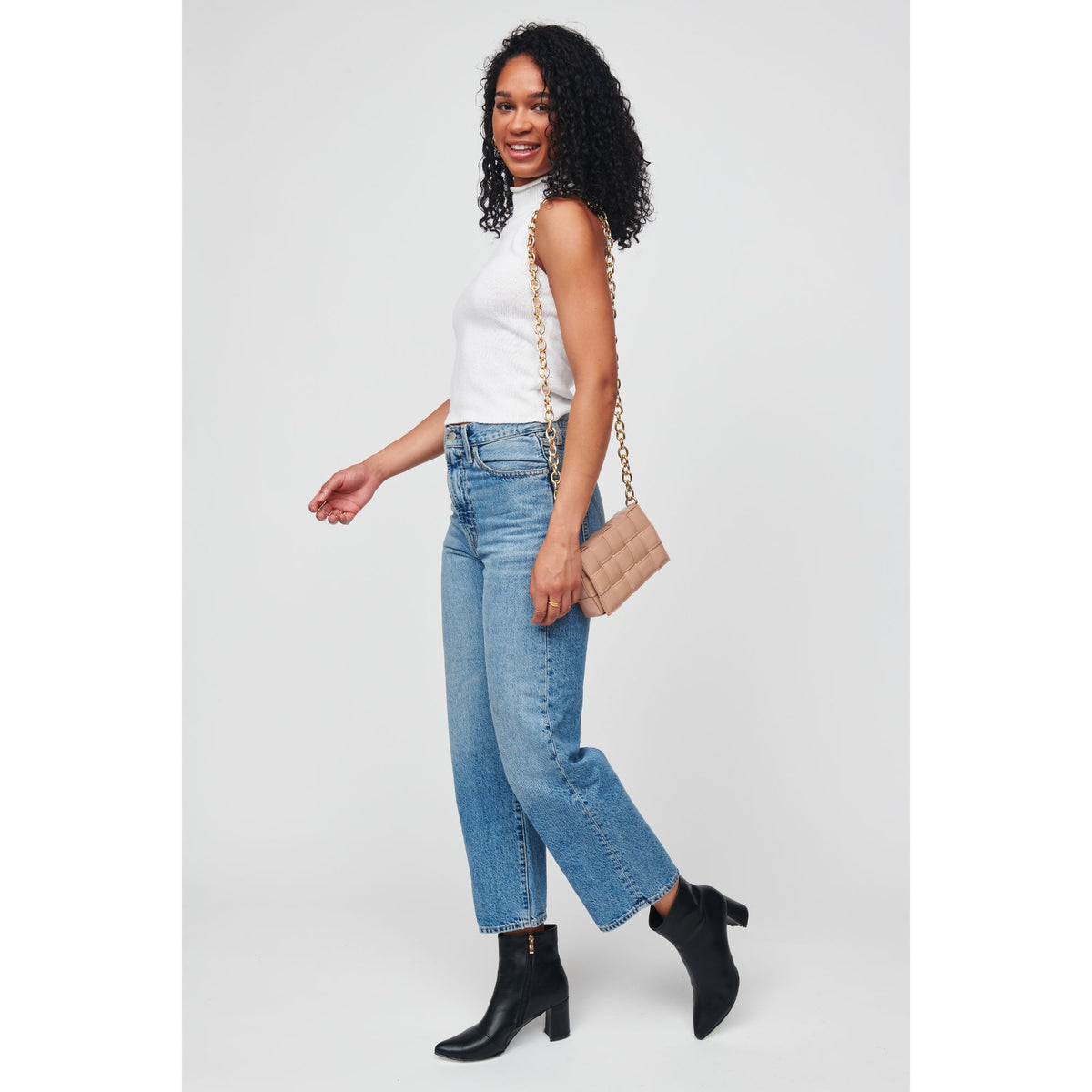 Woman wearing Natural Urban Expressions Holden Crossbody 840611101273 View 4 | Natural