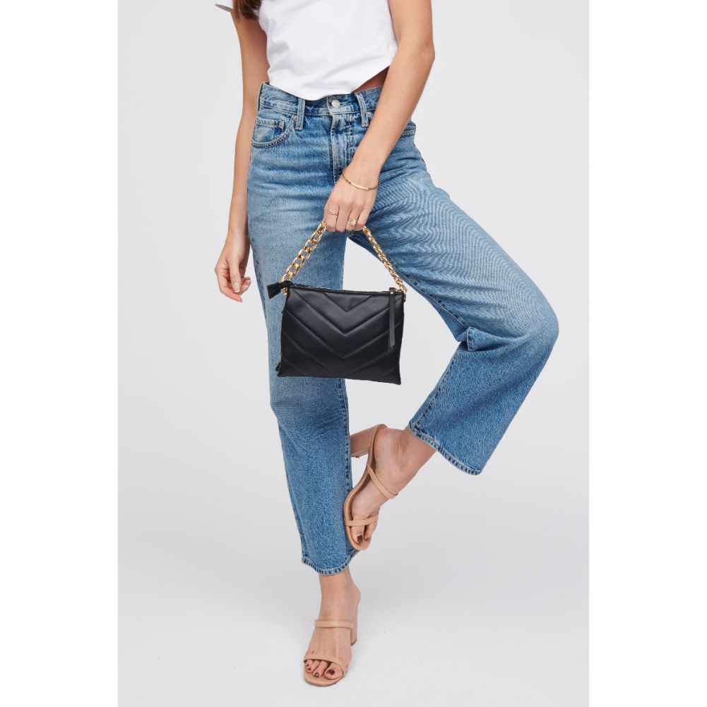 Woman wearing Black Urban Expressions Andie Crossbody 818209015592 View 2 | Black