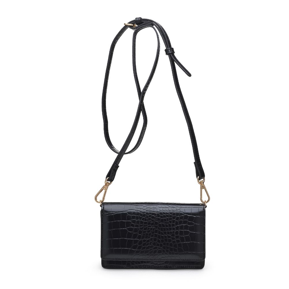 Product Image of Urban Expressions Emma Croc Crossbody 840611169440 View 1 | Black