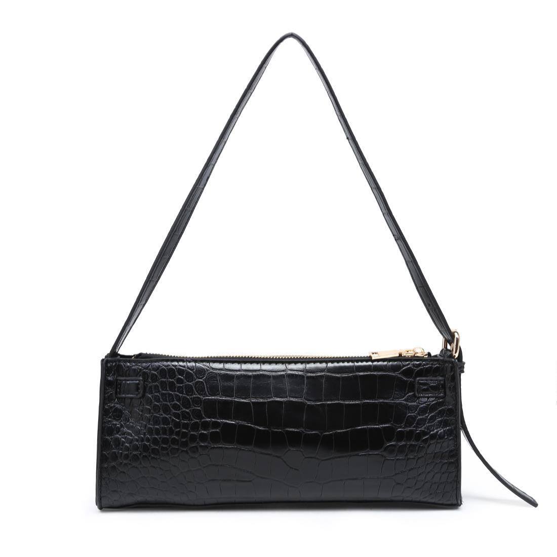 Urban Expressions Yaretzi - Croco Shoulder Bag 840504211041 View 3 | Black Croc
