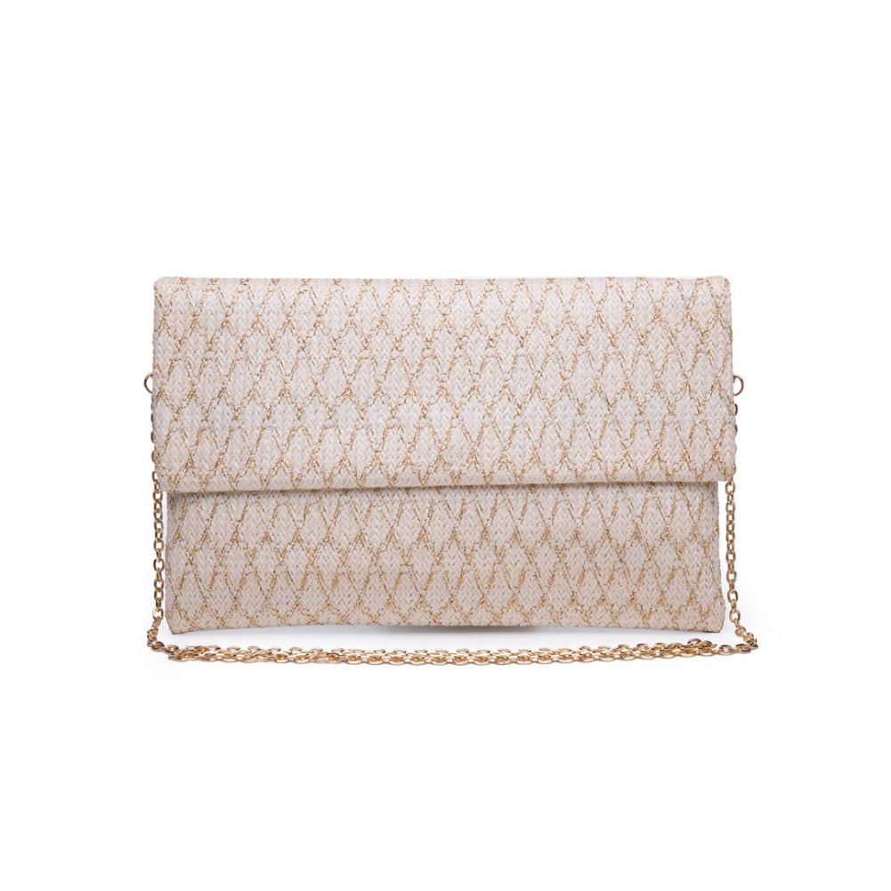 Product Image of Urban Expressions Maui Metallic Clutch NA-840611164520 View 1 | Natural