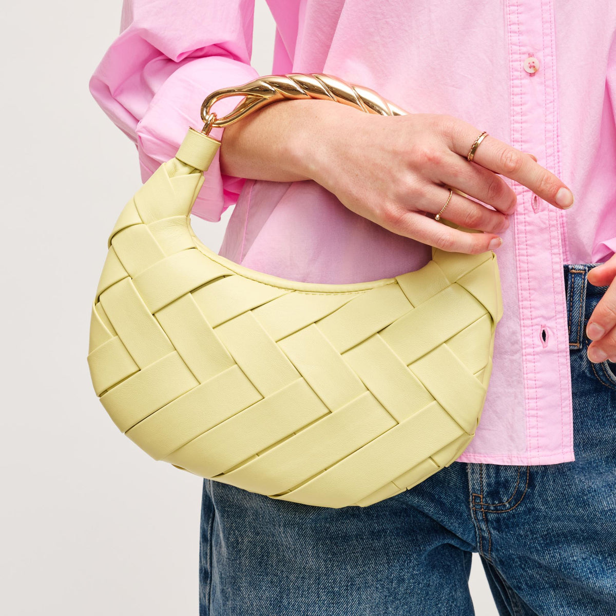 Woman wearing Butter Urban Expressions Pamela Crossbody 840611147486 View 1 | Butter