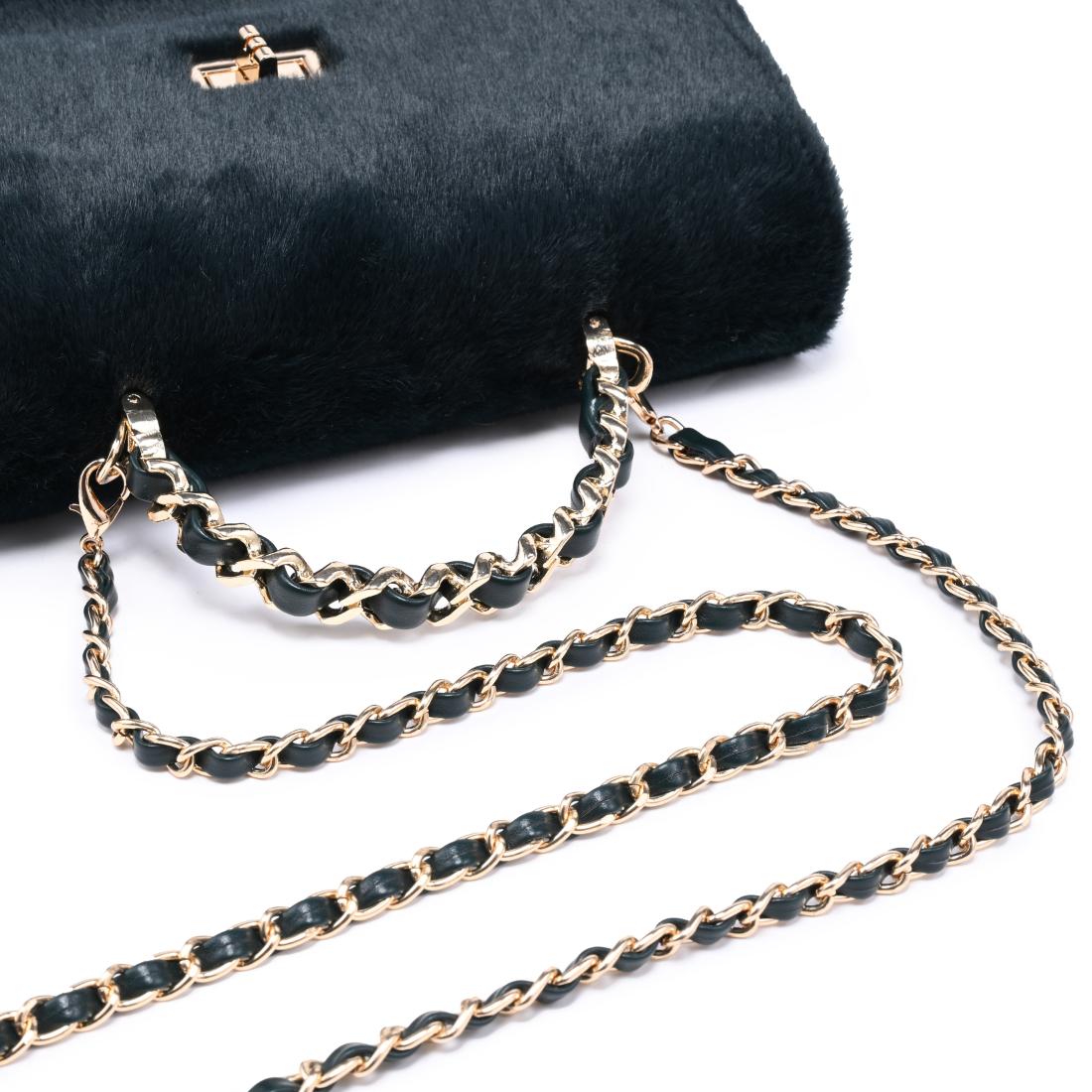 Urban Expressions Lulu - Fur Crossbody 840504212413 View 8 | Emerald