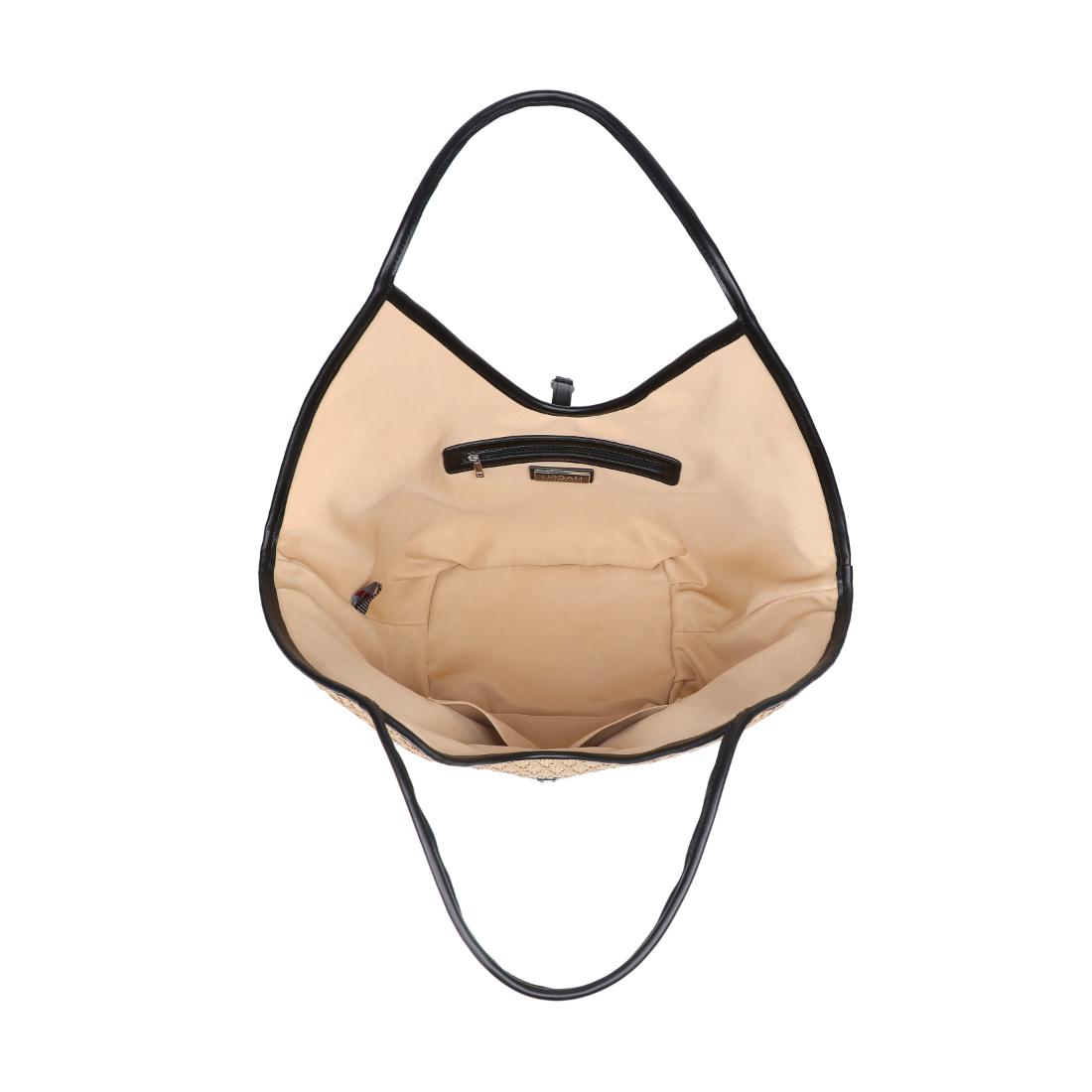 Woman wearing Natural Black Urban Expressions Cienna Tote 840504206412 View 9 | Natural Black