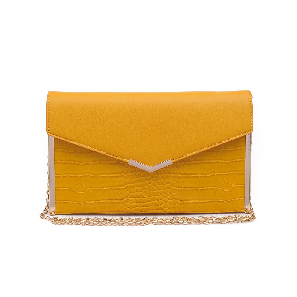 Product Image of Urban Expressions Heather Clutch NA-840611159649 View 1 | Mustard