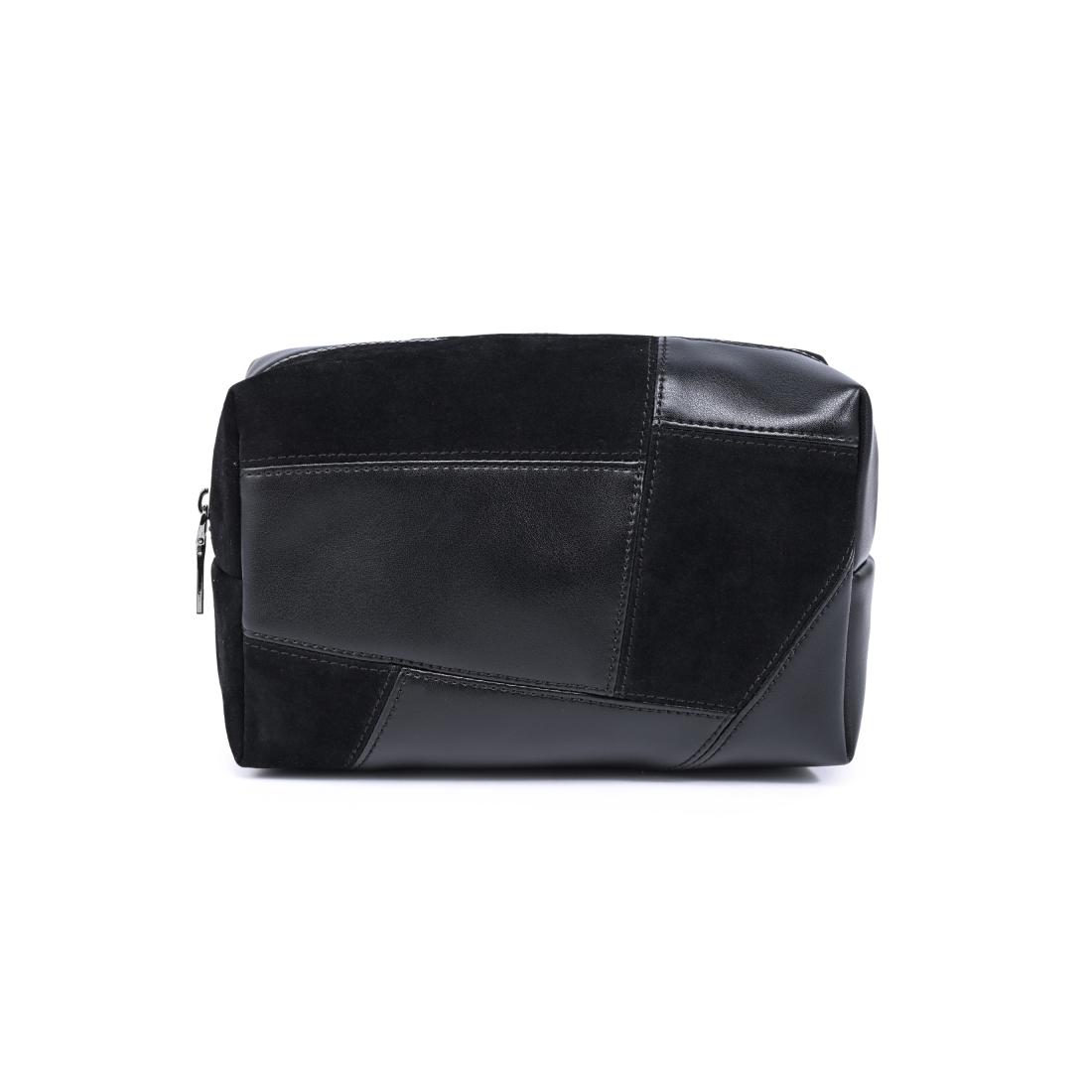 Urban Essentials Patchwork Edit Cosmetic & Travel Organizer Pouch 840504210525 View 5 | Black