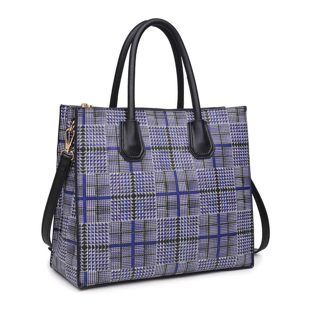Woman wearing Navy Urban Expressions Brynn Satchel NA-840611153142 View 6 | Navy