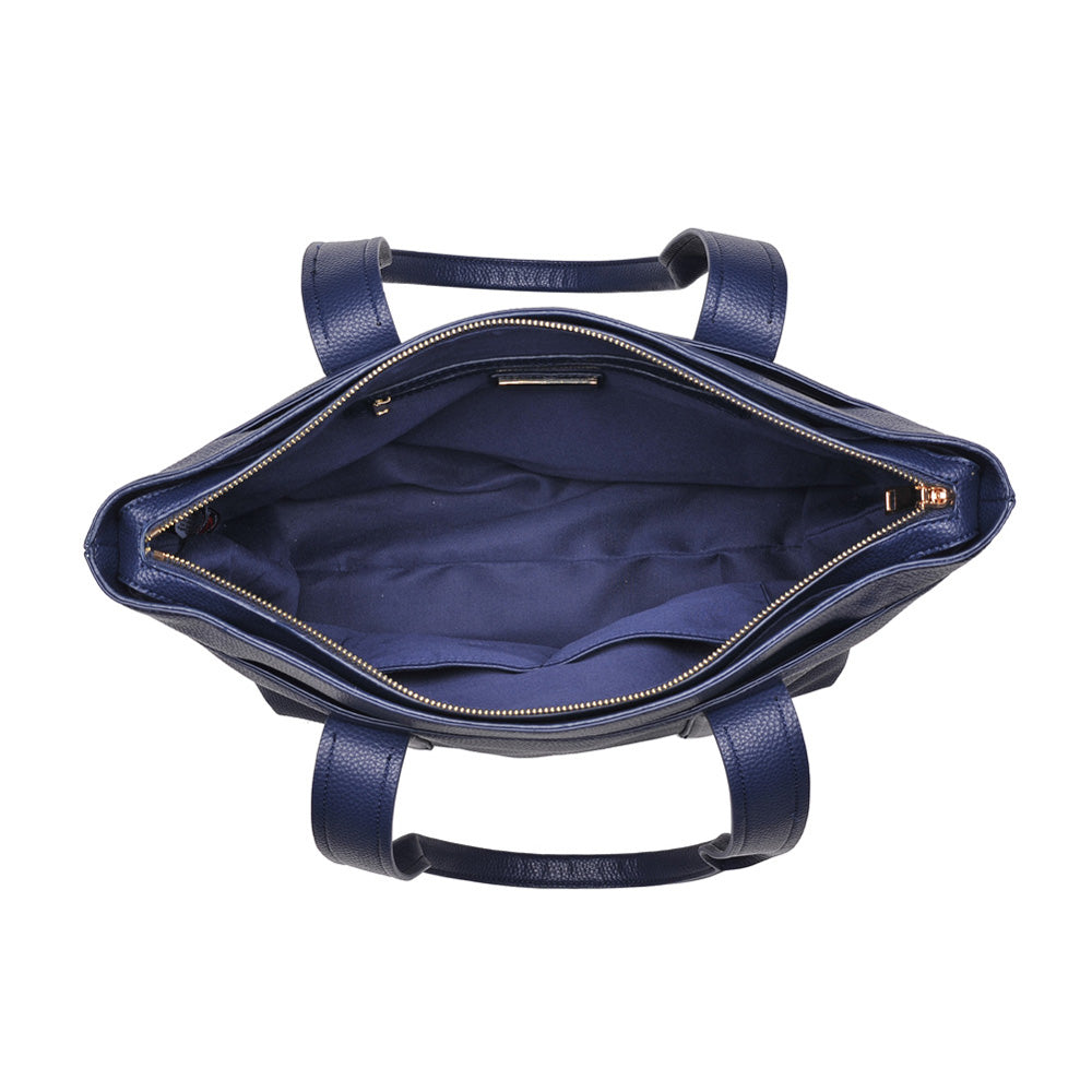 Woman wearing Midnight Blue Urban Expressions Finn Tote NA-840611156051 View 9 | Midnight Blue