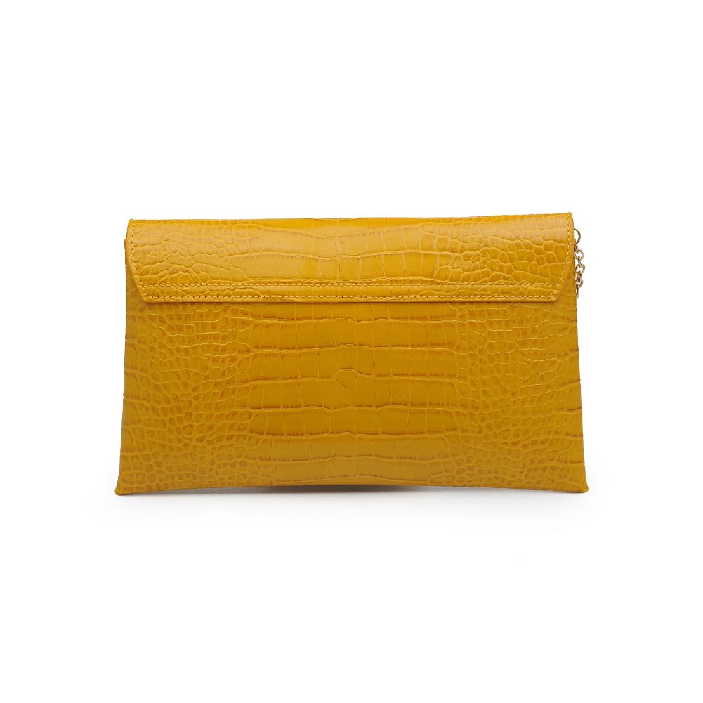 Product Image of Urban Expressions Alyssa Clutch 840611157317 View 7 | Mustard Croc
