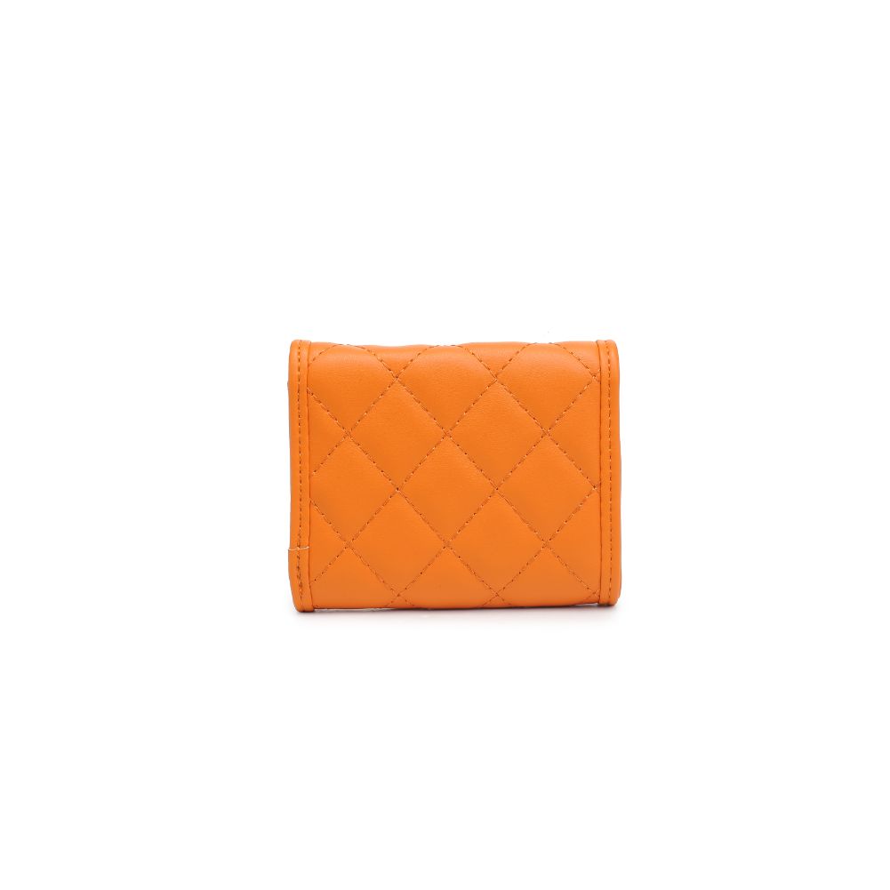 Woman wearing Tangerine Urban Expressions Shantel - Quilted Wallet 840611118981 View 7 | Tangerine