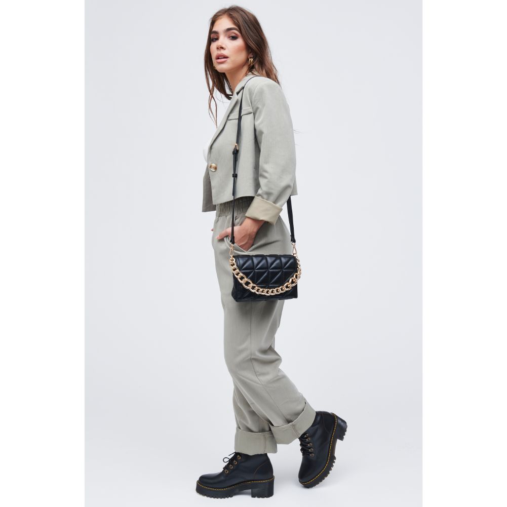 Woman wearing Black Urban Expressions Alani Crossbody 818209011457 View 3 | Black