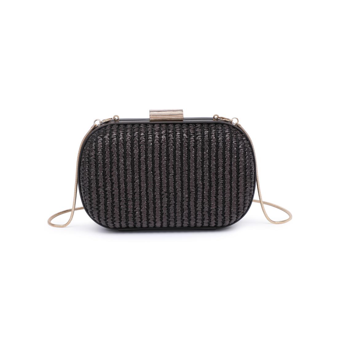 Woman wearing Chocolate Urban Expressions Alix Evening Bag 840504206313 View 5 | Chocolate