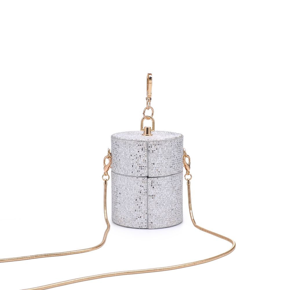 Product Image of Urban Expressions Aura Evening Bag 840611177346 View 7 | Silver