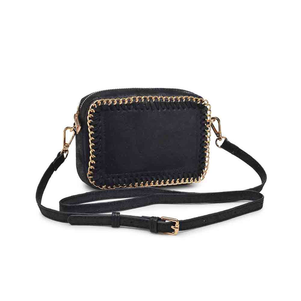 Woman wearing Black Urban Expressions Brityn Crossbody NA-840611146113 View 6 | Black