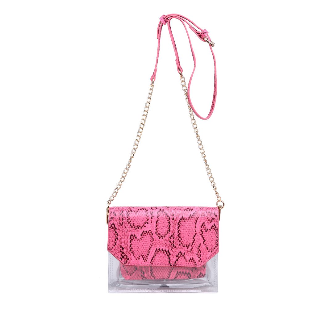 Product Image of Urban Expressions Tailgate - Snake Crossbody 840611162939 View 1 | Neon Pink