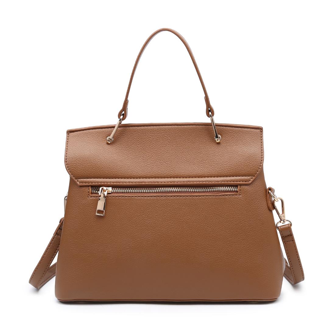 Urban Expressions Nico Satchel 840504213823 View 3 | Cognac