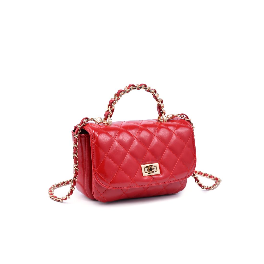 Woman wearing Red Urban Expressions Leo Crossbody 840504205064 View 6 | Red