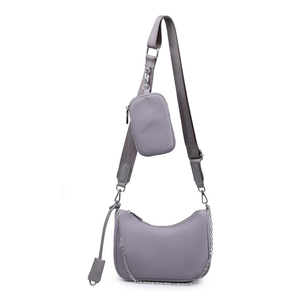 Product Image of Urban Expressions Joss - Nylon Crossbody 840611176813 View 5 | Grey