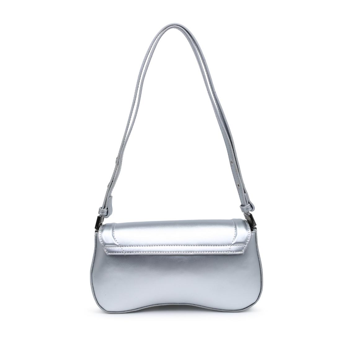Woman wearing Silver Urban Expressions Max Shoulder Bag 840504208447 View 7 | Silver
