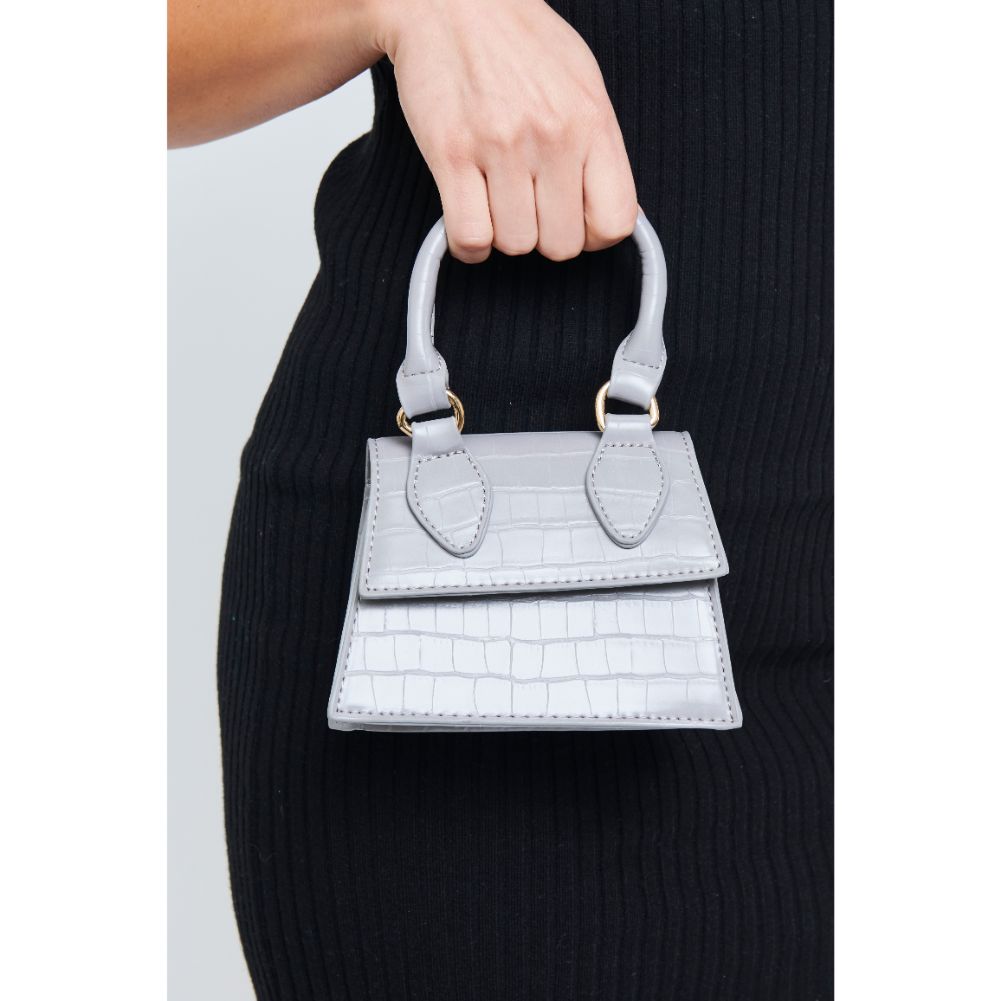 Woman wearing Grey Urban Expressions Jojo Crossbody 840611175809 View 2 | Grey